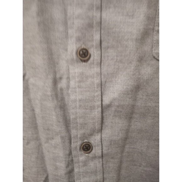 New ROWM men's button down Shirt XL Solid Gray long Sleeve NWT Cotton - Picture 7 of 13